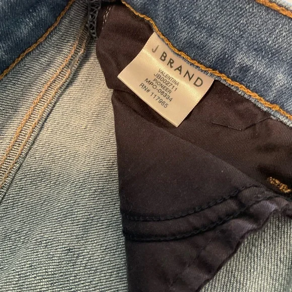 J Brand High Rise Blue Denim Flare Leg Jeans with Stretch, Size 26 - Picture 6 of 16